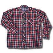 View Item Classic Ben Sherman Oversize L/S Button Down Check Shirt Red Black